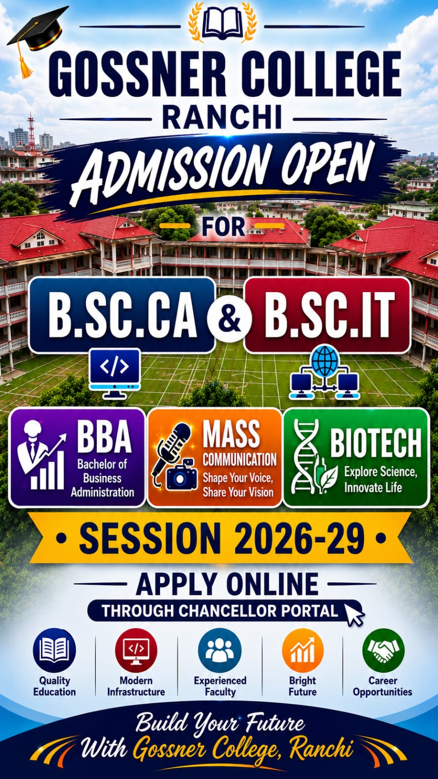 Admission Open 2026 - Gossner College Ranchi