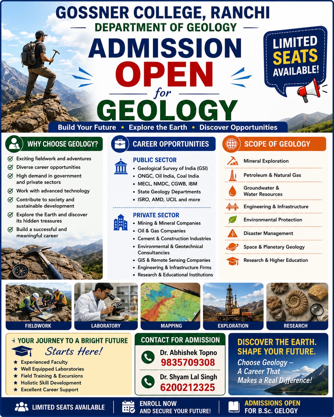 Admission Open 2026 - Gossner College Ranchi
